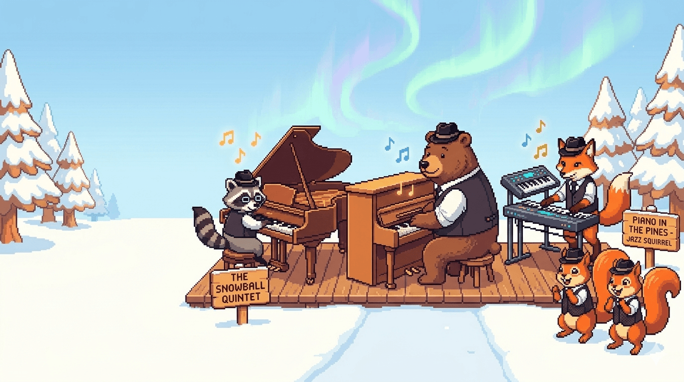 Rocky, Fiona y F\u00E9lix tocando juntos en la tundra